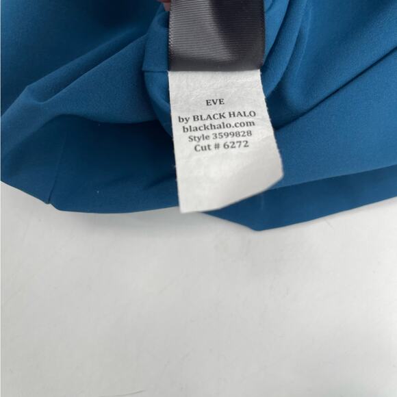 BLACK HALO EVE By LAUREL BERMAN Dress Size 6 Statement Sleeve Cutout La Rue Mini - Picture 14 of 16